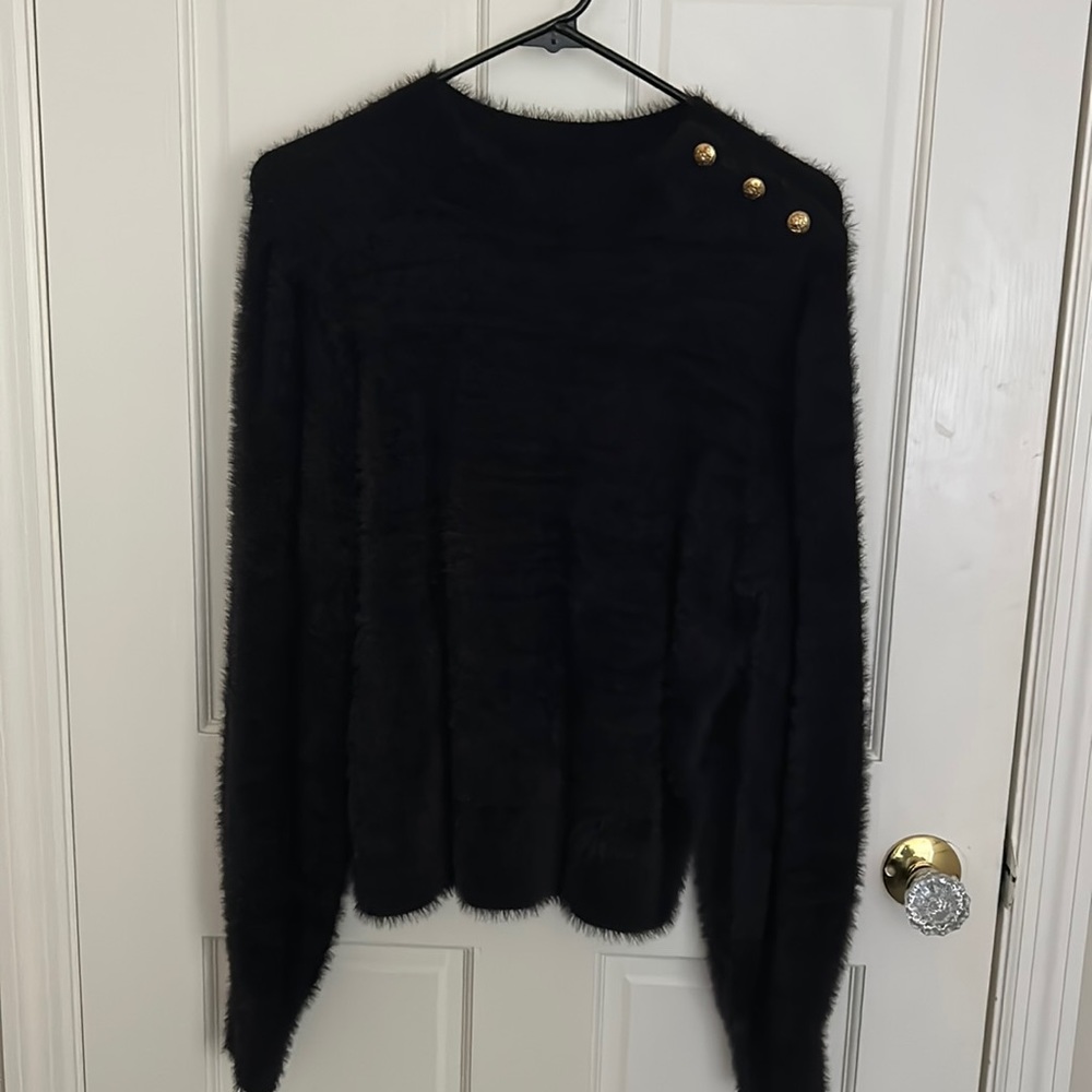 Banana Republic NWT Fuzzy cropped mock neck turtleneck sweater